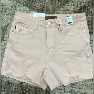 Judy blue high rise blush jean shorts/nwot